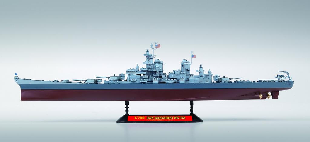 Doyusha 1/700 Удивительно! Номер пластиковой модели корабля. 21 США. Предварительно окрашенная пластиковая модель линкора «Миссури» BB-63