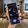 Чехол-бампер для Google Pixel 9 8 7 6 5 4 4XL 7A 6A 5A 4A 3A Pro XL 5G Прозрачный Мягкий ТПУ Корпус Узор Солнце Луна Звезды Сумка