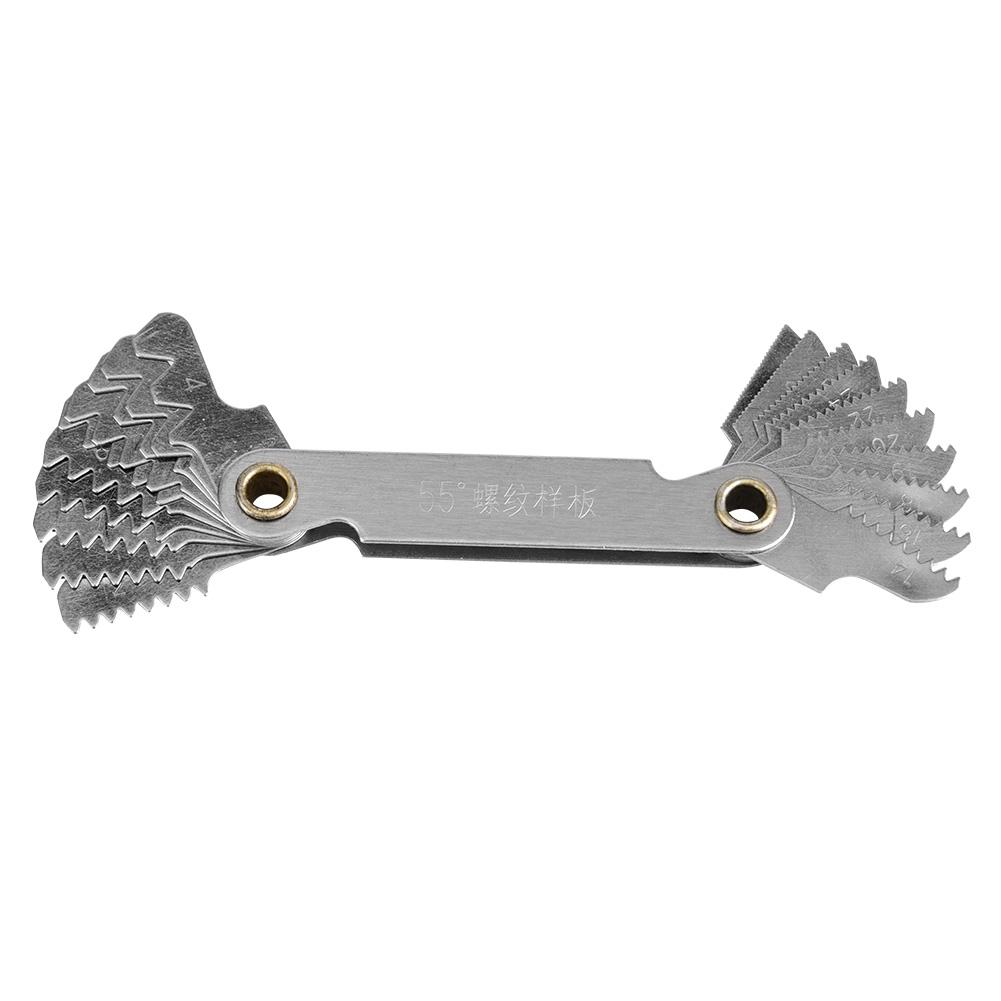 2pcs Imperial55 degrees    Metric60 degrees  Stainless Steel Screw Measuring Thread Pitch Gauges