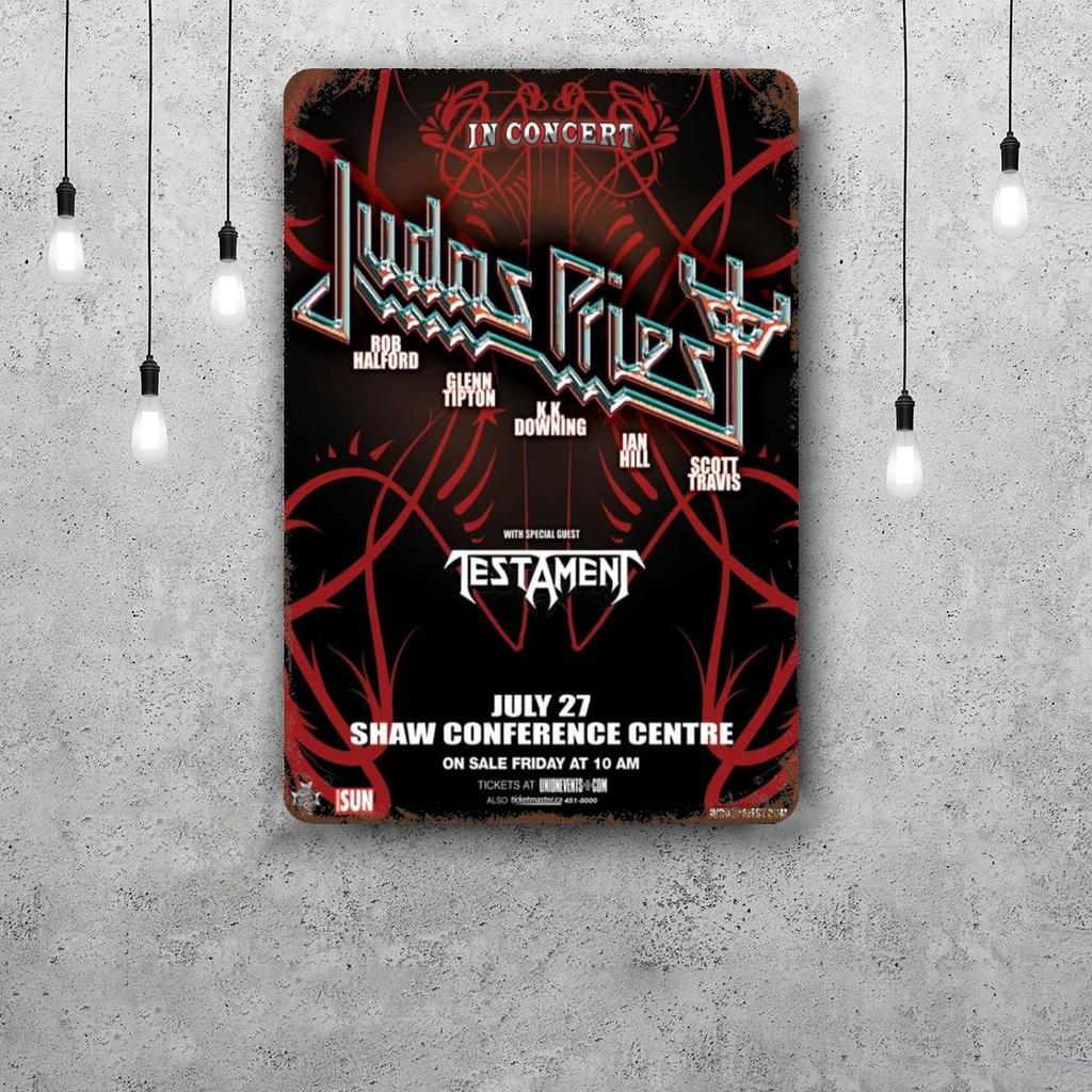 Judas priest Винтажные Металлические Жестяные Знаки Постеры Декор Ретро Металлическая Табличка Настенное Искусство Декор для Гаража Бара