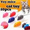 1/2/3/4/5/10pcs Furry Plush Cat Soft Solid Interactive Mice Mouse Toys Funny Kitten Pet Playing Scratch Training Game Supplies