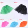 Girl Pretty Ballet Tulle Mesh Star Sequin Dressup Tutu Skirt Latin Fashion Mini Soft