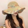 Women Summer Beach Sun Hat Large Brim & Colorful Woven Beach Sun Hats for Summer Beach Fishing Hiking