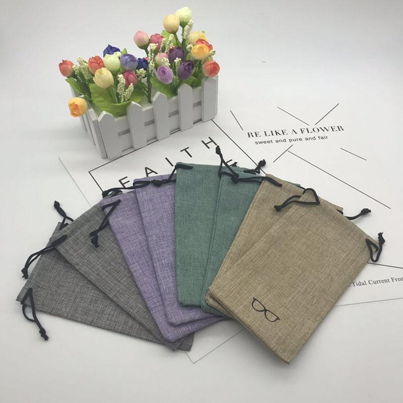 Горячая Распродажа Чехол Твердый Корпус Портативный Ящик Металлический Льняной Защитный Органайзер для Очков Сумка