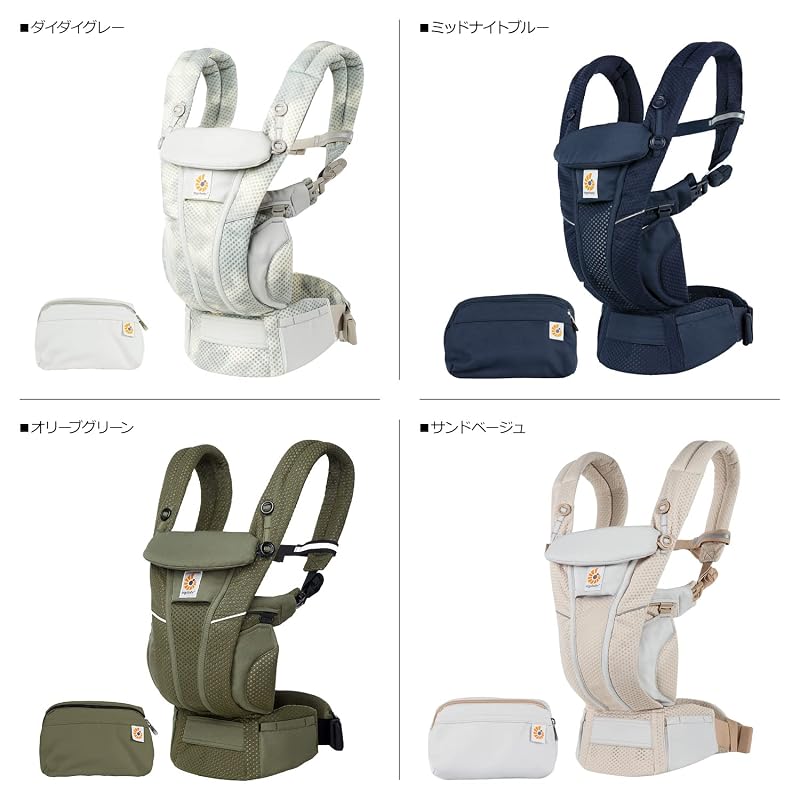 Рюкзак-переноска Ergobaby OMNI Breeze, Цвет: Полуночный синий, Для детей от 0 до 36 месяцев, Сетчатый материал, Дышащий, Возможность ношения лицом вперед, Подходит для