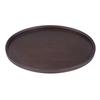 Bamboo Round Tray Multipurpose Decorative Tea Serving Tray for Serving Beverages and Food Walnut
