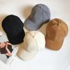 Baseball Corduroy Cap Unisex Peaked Caps Solid Color Hat Fashion Casual Gift