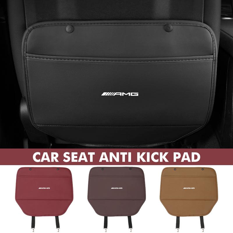 CSF1 Car Seat Back Anti-kick Pad Protector Mat Anti Scratch Organizer For Mercedes Benz AMG C180 C300 W124 W176 W177 C200 C260 GLC