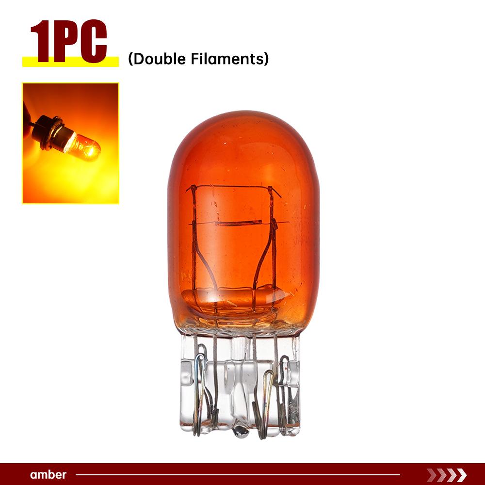 1 шт. T20 7440/7443 Сигнальная лампа 12V21W Прозрачное стекло ДХО Дневные ходовые огни Указатель поворота Стоп-сигнал Лампы стоп-сигнала заднего фонаря