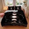 3pcs Moon Phases Celestial Bedding Set, Includes 1 Comforter + 2 Pillowcases, Without Pillow Inserts, Soft Comfortable, Lightweight Breathable098