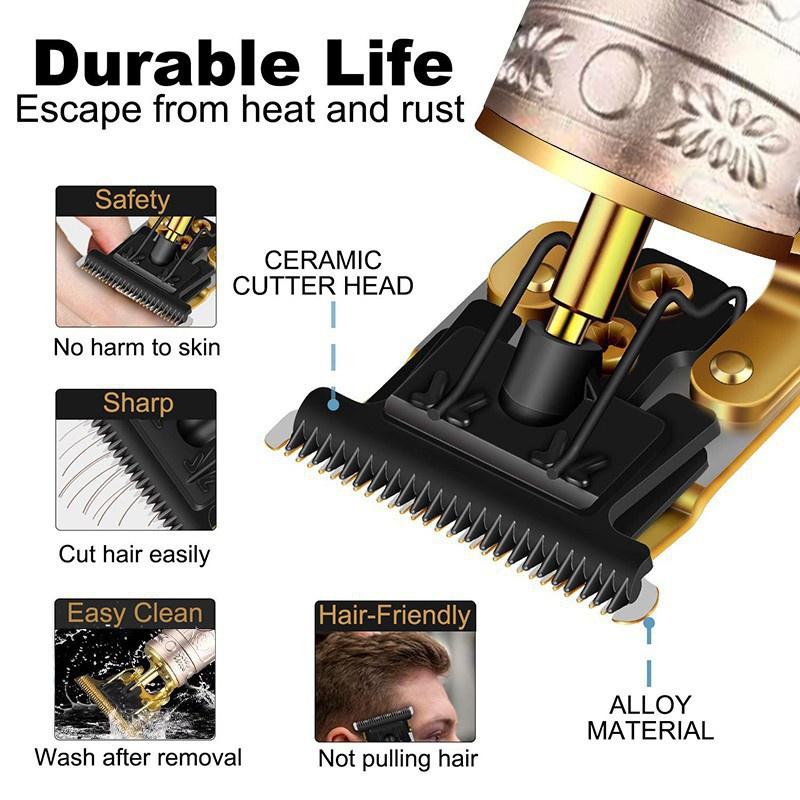 Профессиональная электрическая машинка для стрижки волос для мужчин, перезаряжаемая от USB, мужская электробритва, триммер для волос, машинка для стрижки бороды, парикмахерская машина для стрижки волос