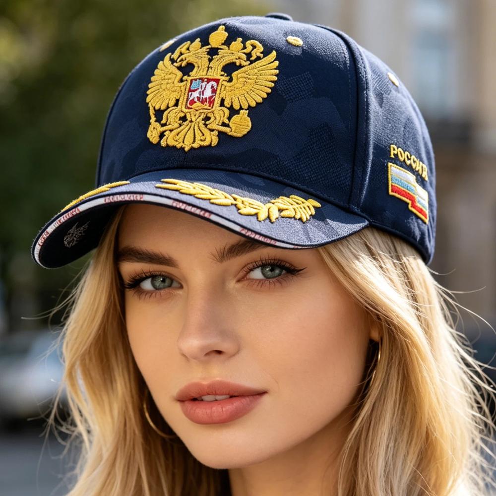 Unisex Caps Russian Double-Headed Eagle Flag Emblem Embroidery Baseball Cap For Men Women Casual Outdoor Sports Hat Cap