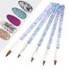 5pcs Nail Painting Drawing Brush Home Salon Portable DIY Nylon Hair Nail Art Brush Set