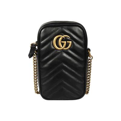 Мини-сумка GG Marmont Черная Женские сумки 598597-DTDCT-1000