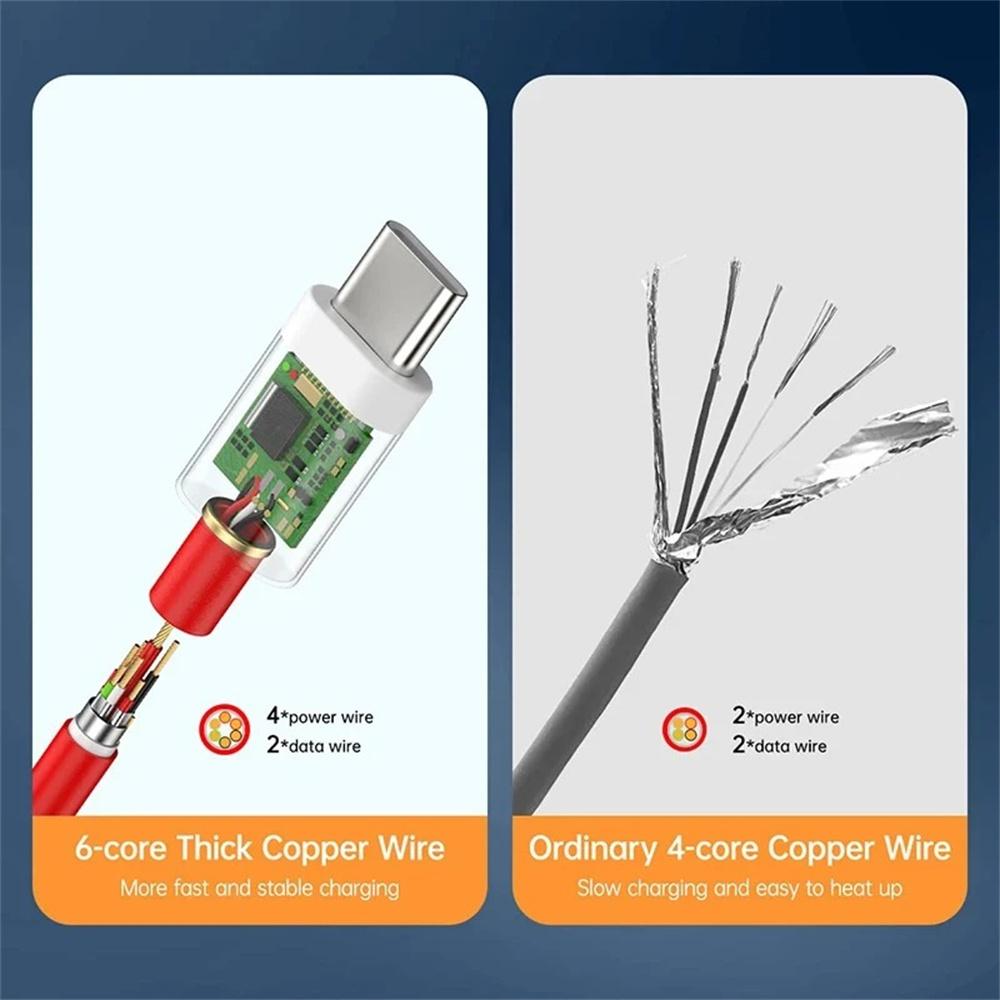 65W 6A Type C To USB C Super Fast Charging Cable For OnePlus 9RT 9R 8 7 Pro 7t Pro 6t 5t 5 3t USB Type C Phone Charger Data Cord