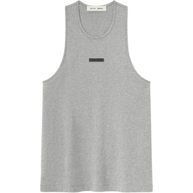 Fear of God Essentials Базовый топ бетонный хизер унисекс серый 125SP254235F