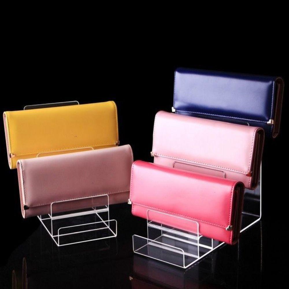 Space Saving Wallet Glasses Storage Rack Multilayer Bag Stand Wallet Display Stand  Bag Shop