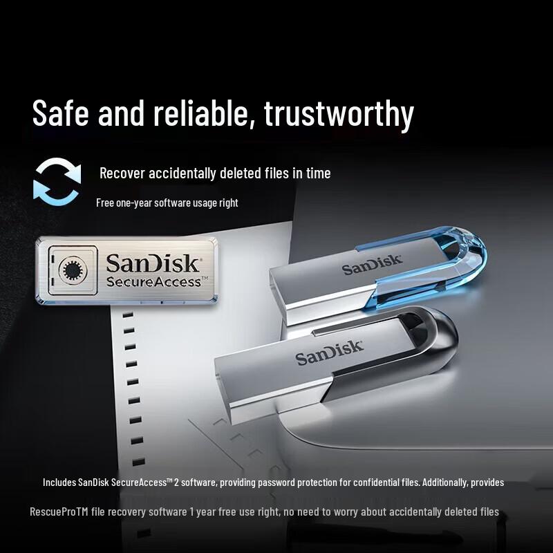 SanDisk CZ73 64 ГБ USB 3.0 Высокоскоростной металлический флеш-накопитель