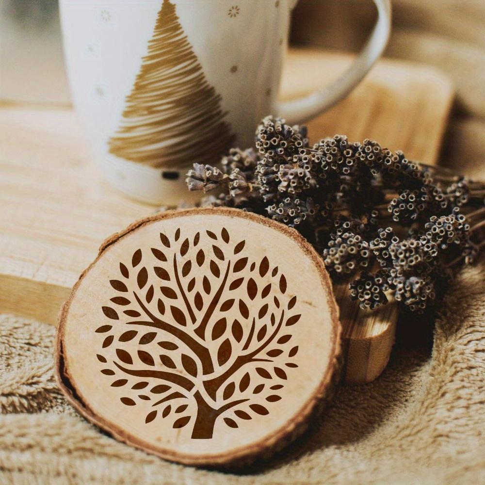 36 шт. многоразовых трафаретов для рисования деревьев, круглый трафарет «Дерево жизни» для деревянных стен, холста, пола, скрапбукинга, ткани, домашнего декора, художественных принадлежностей