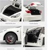 Модель Tesla Model3 в масштабе 1/24, сплав, буксировка дома на колесах, открывающиеся двери, украшения для детских звуковых и световых игрушек, для подарков мальчикам
