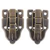 2Pcs Jewelry Chest Box Antique Metal Buckle Suitcase Case Toggle Lock Hasp Latch