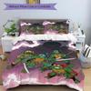 3pcs Turtles Duvet Cover Set, 1 Duvet Cover + 2 Pillowcases (No Insert), High-Definition Print, Home & Dorm Set yy251208008