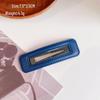 Осенне-зимняя челка Morandi Color PU Leather Bangs Clip