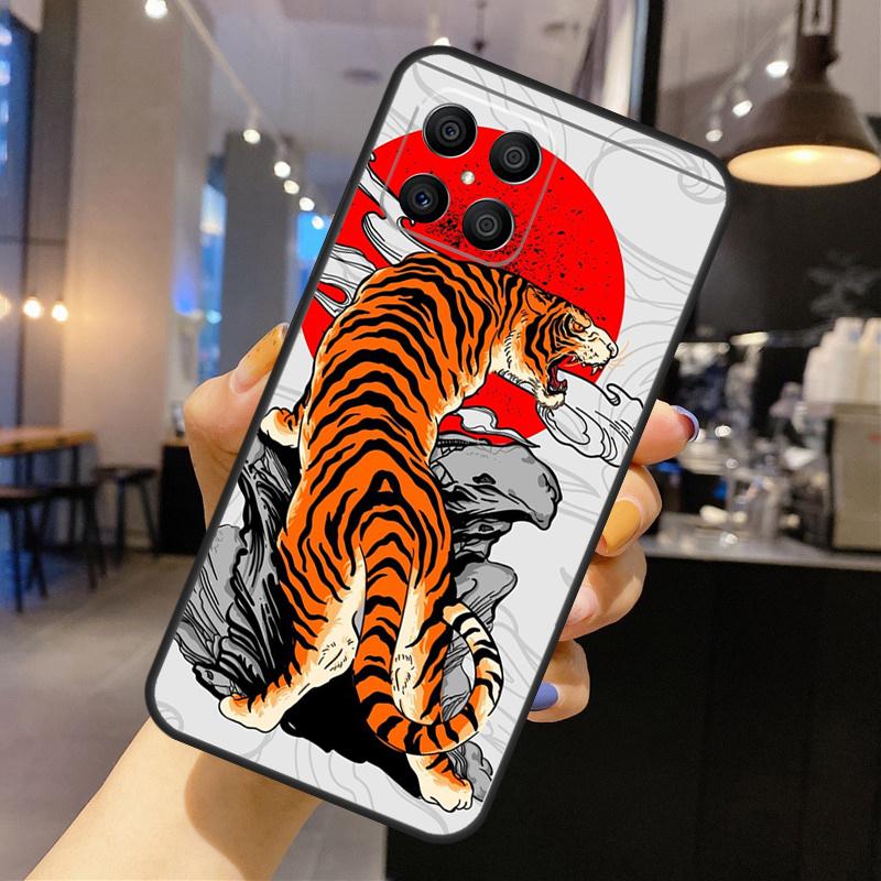 Японский Тигр Для Honor Magic 7 5 6 8 Pro Чехол Для Honor 200 400 Lite 70 90 X8c X8b X9a X9b X9c X9d Win RT
