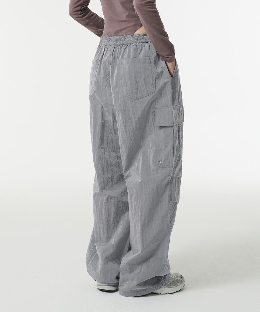 MUSINSA STANDARD WOMAN Women'S Bright Parachute Cargo Pants [Grey]