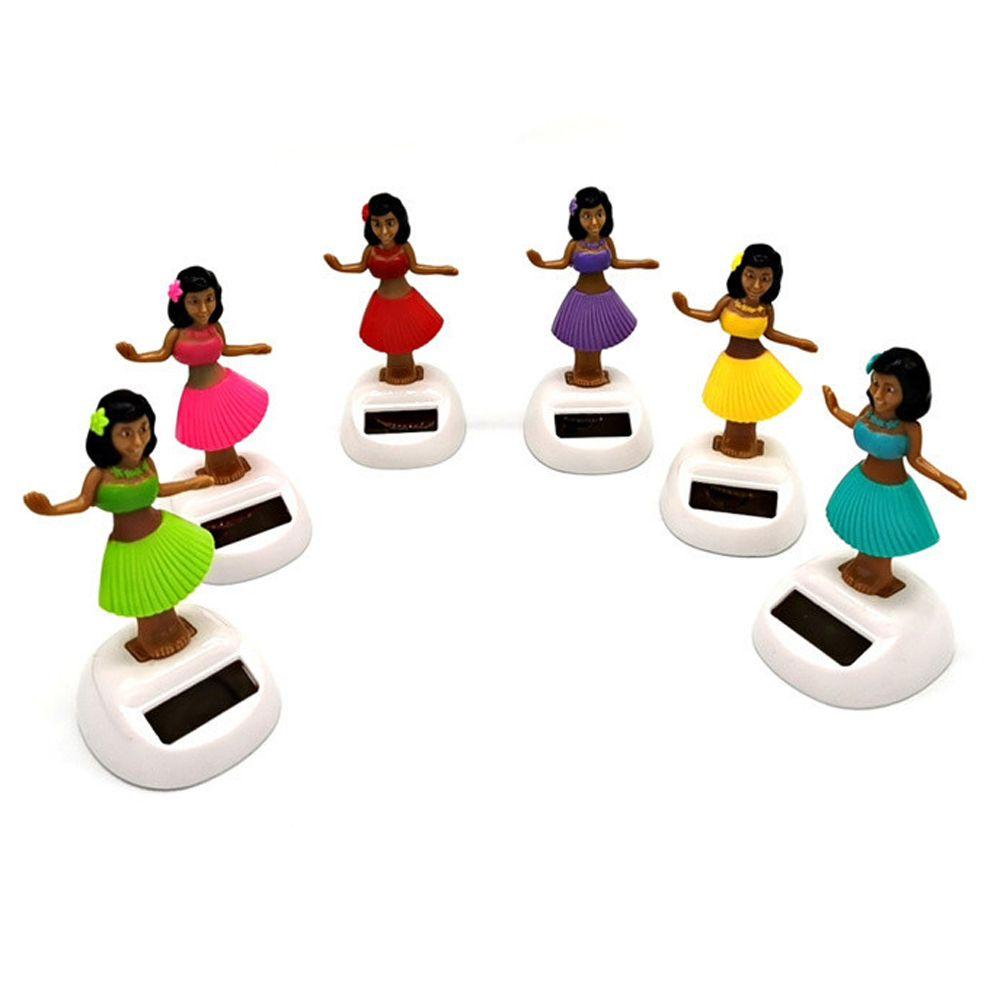 Swinging Bobble Toy Shaking Head Doll Swinging Hawaiian Girl Solar Swinging Doll Dancing Hula Girl