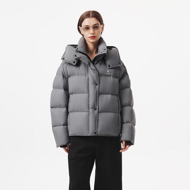 Tanboer Женская короткая пуховая куртка с отстегивающимся капюшоном TB5530538Z