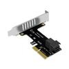 Плата расширения PCIE X4 - SFF8643, высокоскоростная передача данных, универсальный адаптер PCIE - U2 NVMe SSD Riser для твердотельных накопителей