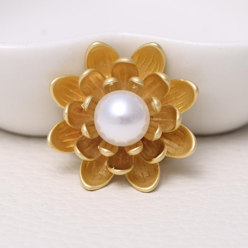 Благородная матовая брошь Ya Gold Brooch Ya Silver Brooch Temperament Clothing Accessories