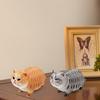 Миниатюрная фигурка котенка из ПВХ, имитация кошки, статуэтка, скульптура, развивающая игрушка-животное, украшение для рабочего стола, подарок для любителей кошек.