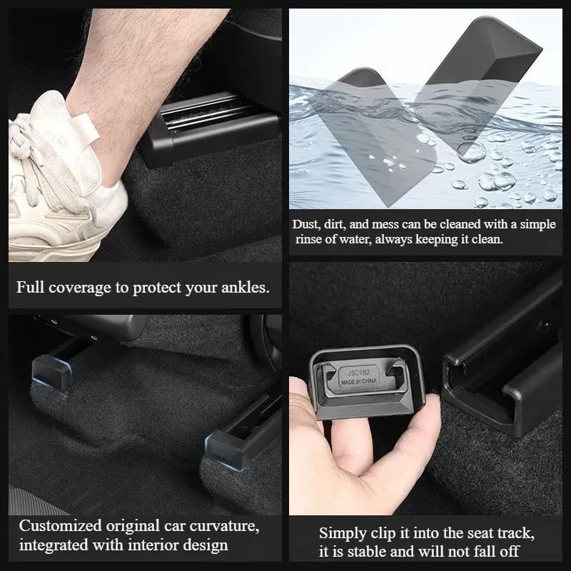 Seat Rail Protection Cover for Tesla Model 3 Y Juniper 2025 Pulley Anti Kick Plug Anti-collision New Model3 Highland Accessories