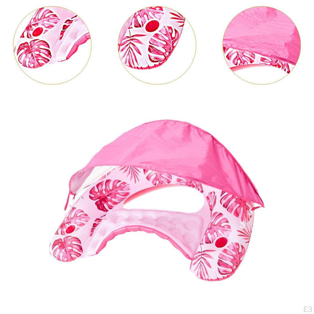 Надувной плавательный круг-труба, симпатичное кресло для бассейна, для путешествий, пляжа и улицы