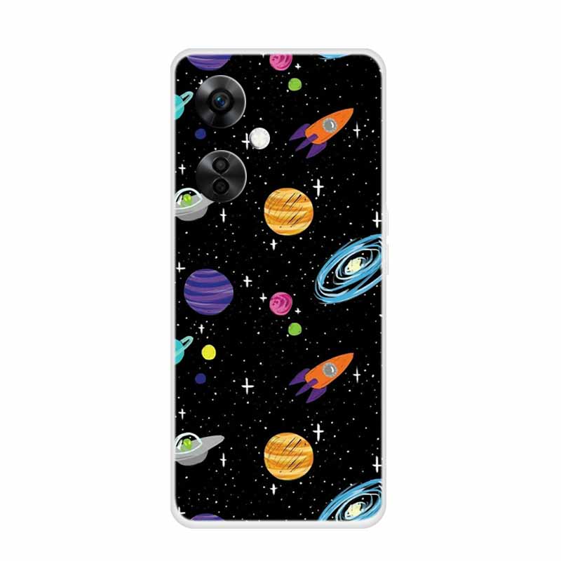 For OnePlus Nord CE 3 Lite 5G Cases Wolf Clear Soft TPU Silicone Phone Cover For One Plus Nord CE 3 5G Case Transparent Etui