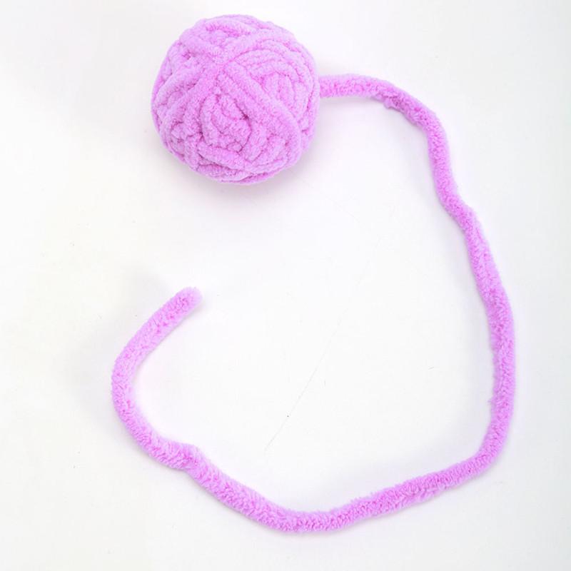 Игрушки для питомцев Разноцветные шерстяные мячики Мячики со встроенными колокольчиками Игрушки для кошек