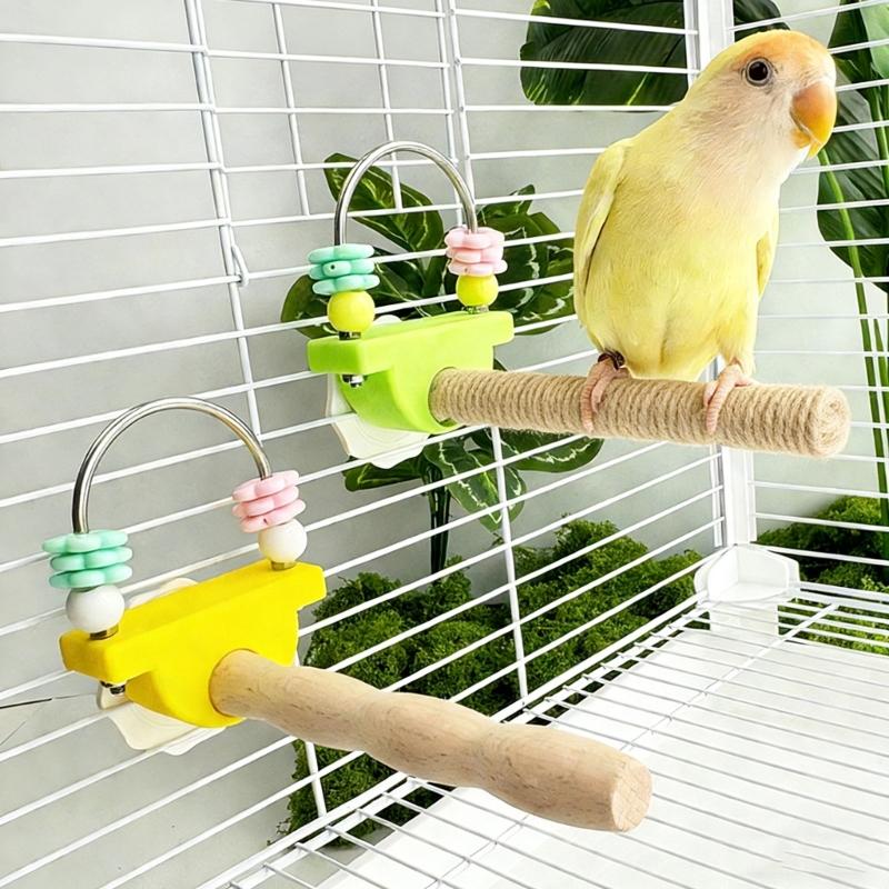 Durability Wooden Parrots Gym Interactively For Climbing Jumping And Playing Helps Prevent Boredom In Pet Birds