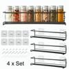 2/4PCS Hanging Kitchen Shelf Spice Shelf Wall-Mounted Kitchen Cupboard Doors