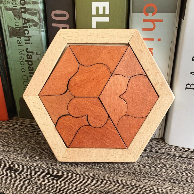 Деревянные игрушки головоломки: Интеллектуальная числовая игра, Неправильное блюдце, Замок Конгмина, Шар Лубаня и Шахматный набор для подбора цветов