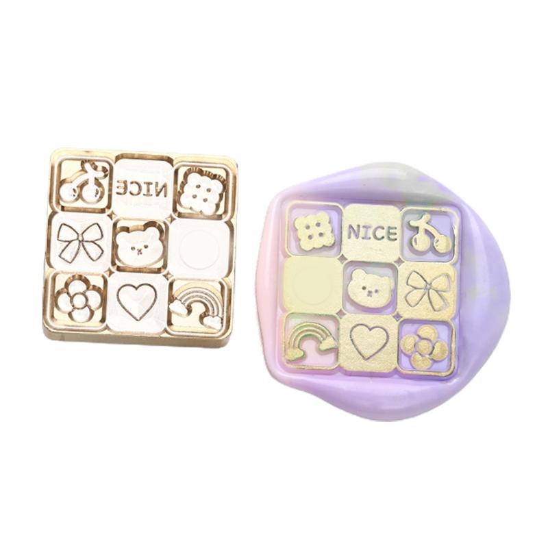 Сменный восковой штамп с героями мультфильмов, 11 видов конструкций, круглый/квадратный/прямоугольный для изготовления карточек «сделай сам», запечатывающий конверт