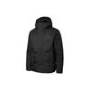 Logo Solid Color Hooded Down Jacket Men Outerwear Black 848762-01