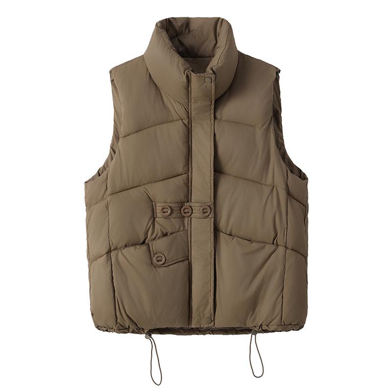 Свободный новый жилет с хлопковой подкладкой, модная верхняя одежда, универсальная корейская версия, иностранный стиль, 2024, новый темпераментный жилет, куртка