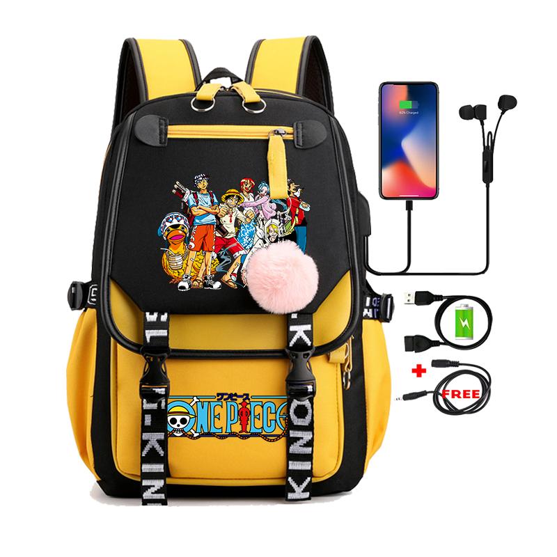 Цельный аниме Nezuko Kawaii, школьная сумка с героями мультфильмов для сумок, манга для путешествий, повседневные сумки для книг для девочек, рюкзак большой вместимости для взрослых