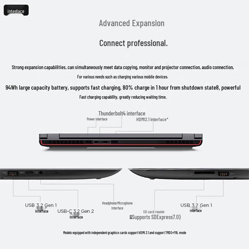 Lenovo Мобильная рабочая станция P16 (Китайская версия)