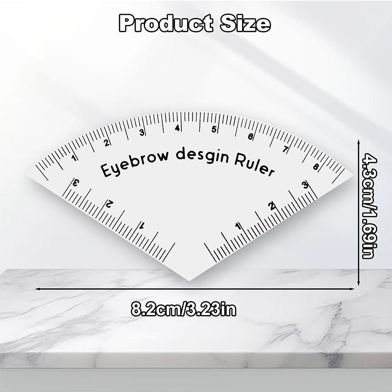 Быстрый рисунок Дизайн бровей Линейка Микроблейдинг Инструмент для разметки Формирование Перманентный макияж Руководство для рисования Линейка Тату принадлежности Многоразовое использование