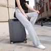 Женские свободные спортивные штаны с высокой талией, черного и серого цвета, с широкими штанинами, весна/осень, японский и корейский стиль 2025 года
