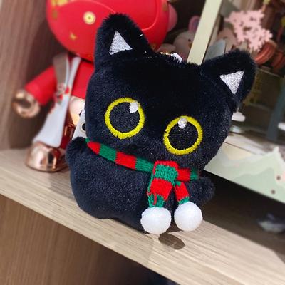 Рождественская Милая Кошка Плюшевая Кукла Игрушка Подвеска Автомобиль Сумка Подвески Украшения Аксессуары Подарки