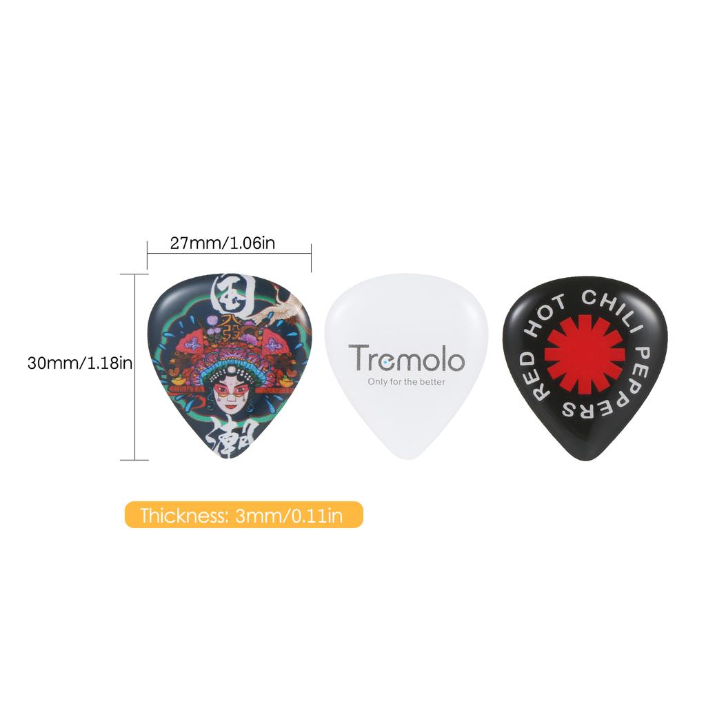 3шт медиаторы музыкальные инструменты аксессуары для электрогитары бас (тяжелый)